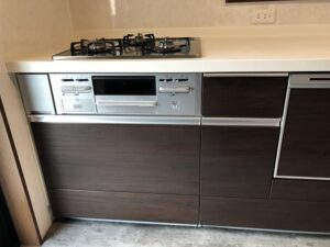 兵庫キッチン取付け隊　ガスオーブンを後付　施工前